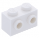 LEGO kocka 1x2 oldalán két bütyökkel, fehér (11211)